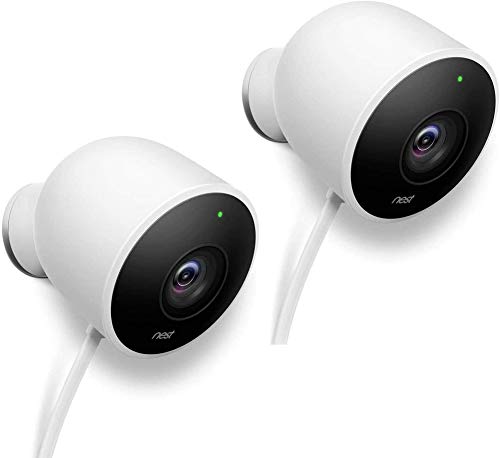 Google Nest Cam - Outdoor Home Security Camera, Night Vision Surveillance Camera, White, 2 Pack $238.00