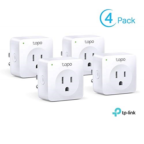 TP-Link Tapo Smart Plug Mini, Smart Home Wifi Outlet Works with Alexa Echo & Google Home, No Hub Required, New Tapo APP Needed (P100 4-pack), Only $21.99
