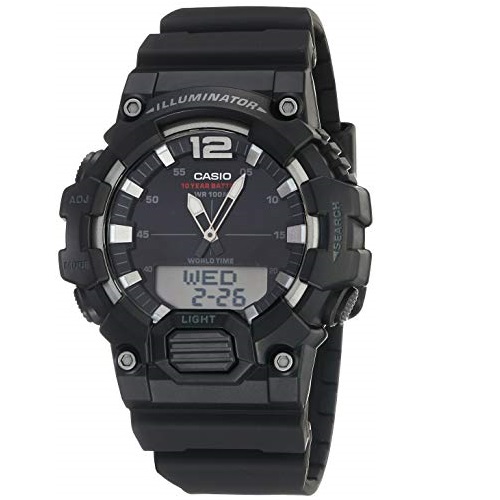 Casio Men's Classic Quartz Watch with Resin Strap, Black, 27.78 (Model: HDC-700-1AVCF), Only $21.99