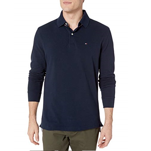 Tommy Hilfiger 湯米希爾費格 男式長袖POLO衫，原價$59.50，現僅售$21.42