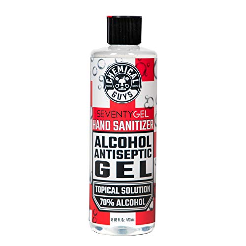 Chemical Guys HYG10316 SeventyGel Hand Sanitizer 70% Alcohol Antiseptic Gel Topical Solution (16oz), 16. Fluid_Ounces $9.99