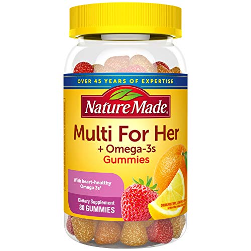 Nature Made 女性维生素软糖，含Omega-3，80粒，原价$16.89，现仅售$13.39。买一送一！