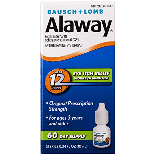 Bausch + Lomb Alaway Antihistamine Eye Drops, 0.34 Ounces/10 mL Only $5.98