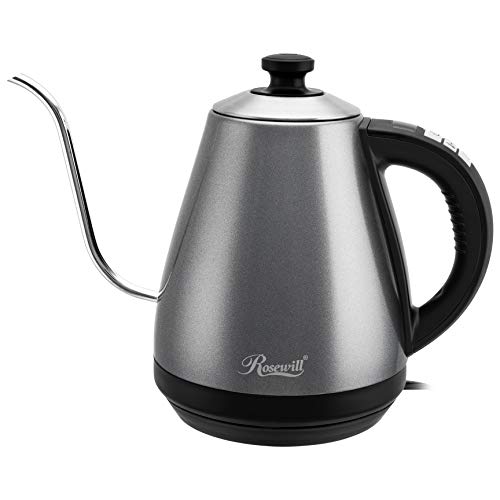 Rosewill RHKT-17002G 1-Liter Electric Gooseneck Kettle Variable Temperature Control Water Boiler with Precise Spout 1000W Quick Heating for Pour Over Coffee and Tea,, Only $23.99