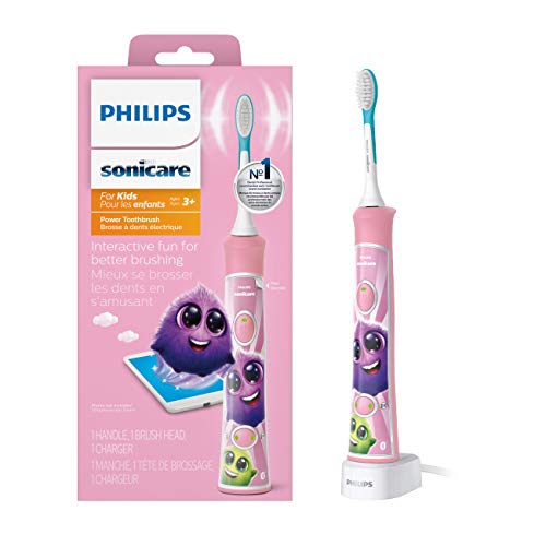 Philips Sonicare 飞利浦HX6351儿童声波电动牙刷，蓝牙APP互动款，原价$49.99，现仅售$29.96，免运费。多色可选！
