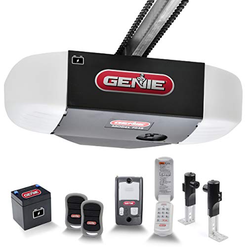 Genie Chain Drive 750 3/4 HPc Garage Door Opener w/Battery Backup - Heavy Duty Chain Drive - Operate your garage door when the primary power is out, Model 7035-TKV, Only $149.00