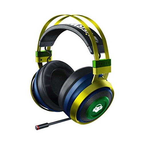 Razer Nari Ultimate Wireless 7.1 Surround Sound Gaming Headset: THX Audio & Haptic Feedback - Auto-Adjust Headband - Chroma RGB - Retractable Mic - for PC, PS4 - Overwatch Lucio Edition, Only $149.99