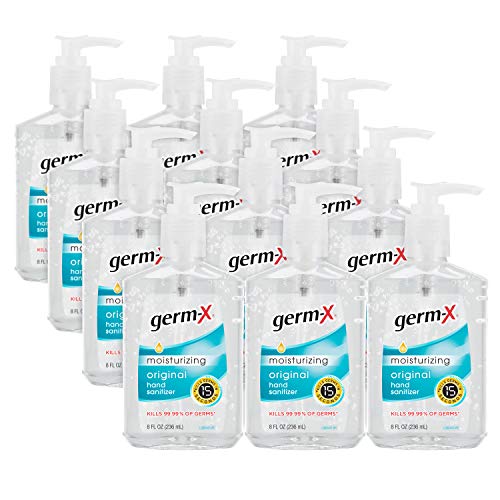 Germ-X 杀菌免洗洗手液，带压泵款， 8 oz/支，共12瓶，原价$36.10，现仅售$15.32