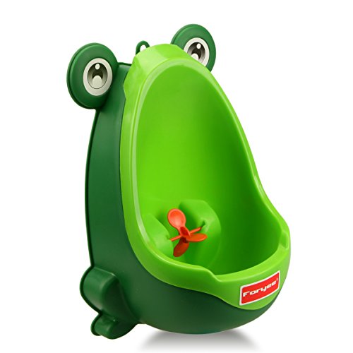Foryee Cute Frog Potty Training Urinal for Boys with Funny Aiming Target - Blackish Green, Only $9.99, You Save $4.00 (29%)