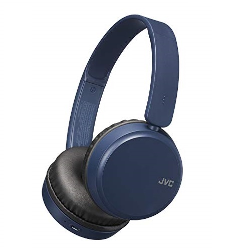 JVC Deep Bass Wireless Headphones, Bluetooth 4.1, Bass Boost Function, Voice Assistant Compatible, 17 Hour Battery Life - HAS35BTA(Blue), Only $22.99