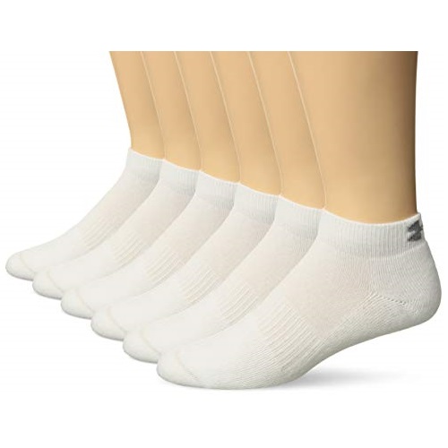Under Armour Adult Charged Cotton 2.0 Low Cut Socks, 6-Pairs, Only $9.94, You Save $10.06 (50%)