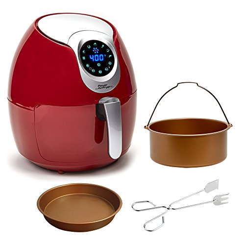 Power Air Fryer XL 3.4 QT Deluxe Red Air Fryer, Only $59.99, You Save $62.85 (51%)