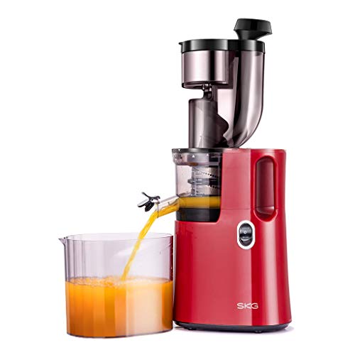 SKG Slow Masticating Juicer Wide Chute Cold Press Juicer Machine BPA Free (200W AC Motor, 45 RPM), Red, Only $89.94