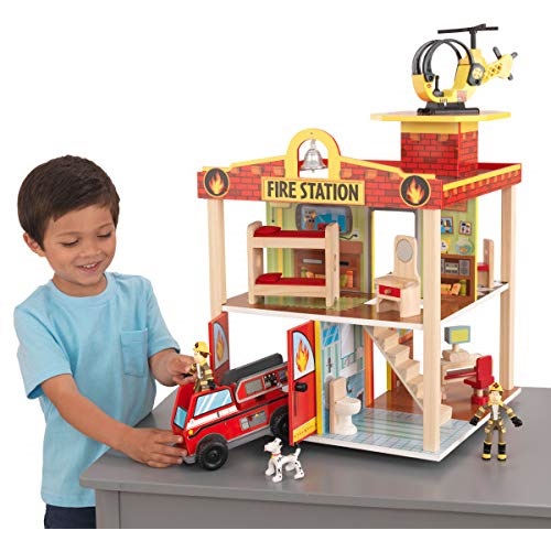 Kidkraft 雙層消防站兒童玩具，原價$129.99，現僅售$69.99，免運費！