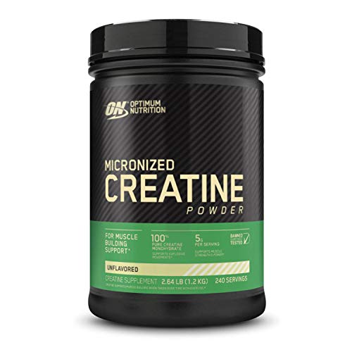 Optimum Nutrition Micronized Creatine Monohydrate Powder, Unflavored, Keto Friendly, 240 Servings, Only $14.83