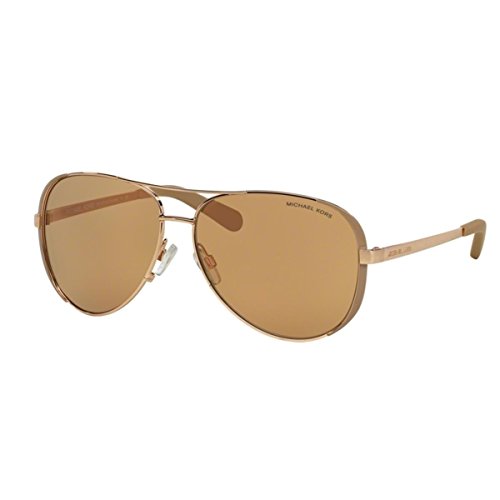 Michael Michael Kors Women's MK5004 Designer Sunglasses, Rose Gold/Taupe $56.61