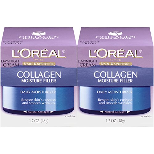 Collagen Face Moisturizer by L'Oreal Paris Skin Care I Day and Night Cream I Anti-Aging Face Cream to Smooth Wrinkles I Non-Greasy I 1.7 Ounce (Pack of 2), Only $17.58