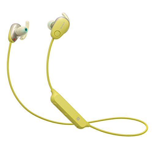 Sony SP600N Wireless Noise Canceling Sports In-Ear Headphones, Yellow (WI-SP600N/Y), Only $74.95