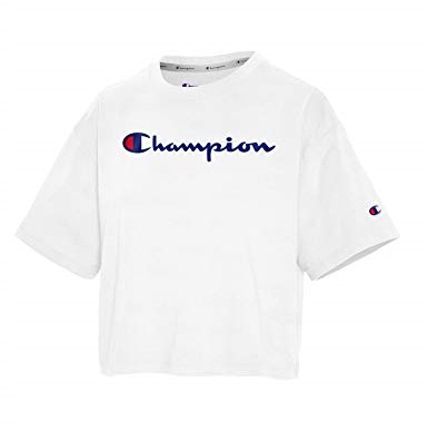 Champion Women's Cropped T-Shirt, Classic Cropped Tee Shirt for Women, Best Crop Top Tee Shirts For Women, Only 	$9.08