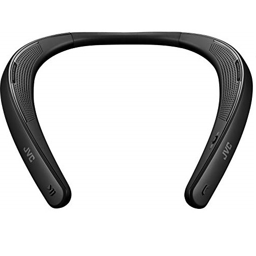 JVC SPA10BTB Wearable Speaker, Lightweight Design Neckband Speaker, Hands-Free Support for Bluetooth Smart Devices, Ideal for Telework, Work from Home, 20-Hour Battery Life, Only $71.02