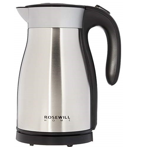 Rosewill  1.7升不锈钢双层保温电热水壶，原价$59.99，现仅售$21.99