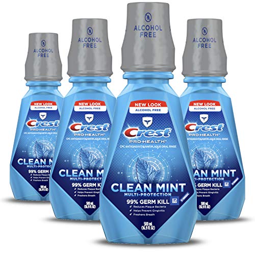 Crest ProHealth MultiProtection CPC Antigingivitis Antiplaque Mouthwash Clean Mint Pack of 4, Only $11.09