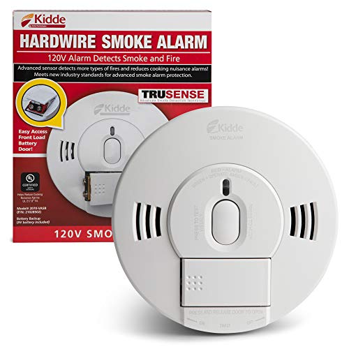 Kidde 21028502 AC/DC Wire-in Smoke Alarm Detector with TruSense Technology | Front Load Battery Backup | Voice Notification | Model 2070-VASR, White, Only $22.00