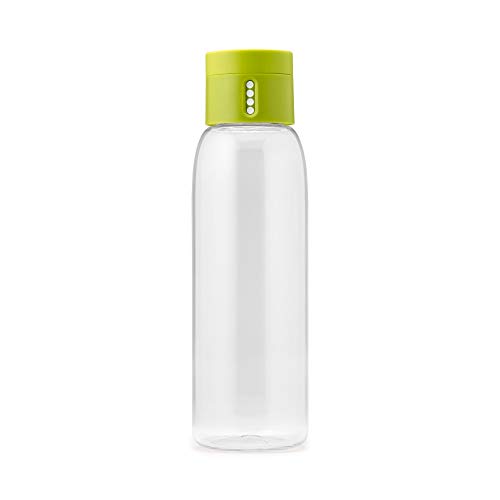 Joseph Joseph 81049 Dot Hydration-Tracking Water Bottle Counts Water Intake Tracks Consumption On Lid Twist Top, 20-ounce, Green, Only $4.99