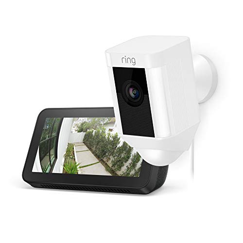 Ring Spotlight Cam Wired (White) with Echo Show 5 $159.00
