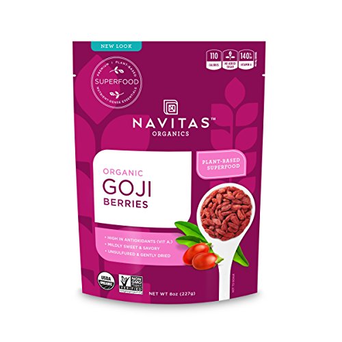 Navitas Organics Goji Berries, 8oz. Bag — Organic, Non-GMO, Sun-Dried, Sulfite-Free, Only $6.70