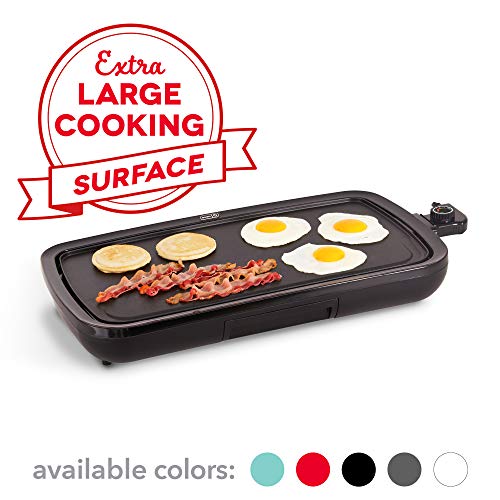 DASH DEG200GBBK01 Everyday Nonstick Electric Griddle for Pancakes, Burgers, Quesadillas, Eggs & other on the go Breakfast, Lunch & Snacks with Drip Tray, 20in,  Only $39.99