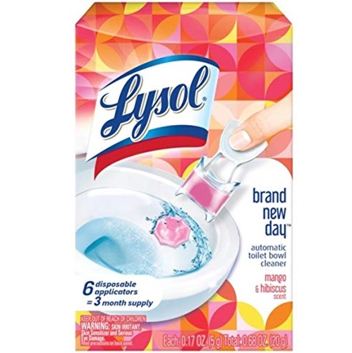 Lysol Lysol Automatic Toilet Bowl Cleaner, Click Gel, Mango & Hibiscus, 6 Count, Only $4.25
