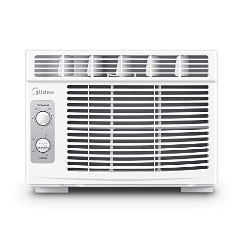 MIDEA MAW05M1BWT Window air conditioner 5000 BTU with Mechanical Controls, 7 temperature settings, 2 cooling and fan settings,110V, White, Only$139.99