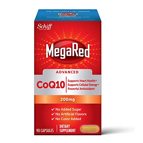 Megared CoQ10 Advanced 200mg Capsules, (90 Count in a Box), Supports Heart Health & Cellular Energy Production $20.49