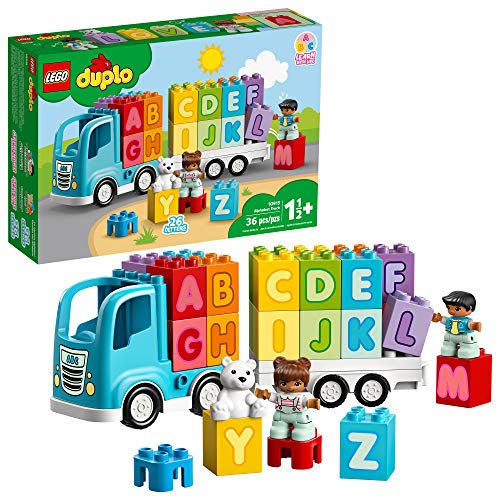 LEGO DUPLO My First Alphabet Truck 10915 ABC Letters Learning Toy for Toddlers, Fun Kids’ Educational Building Toy, New 2020 (36 Pieces), Only $20.00