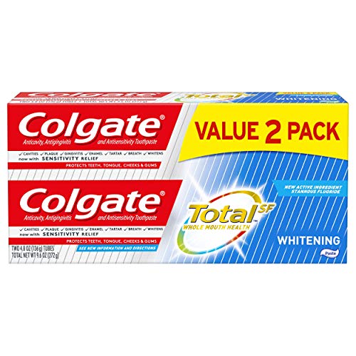 Colgate Total Whitening Toothpaste - 4.8 ounce (2 Pack), Only $3.74