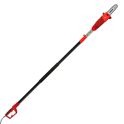 Sun Joe SWJ802E-RED 9 FT 6.5 Amp Electric Pole Chain Saw with Adjustable Head, Red $56.99