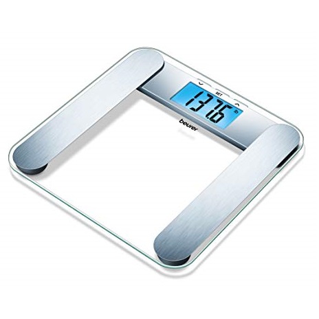Beurer Body Fat Analyzer Scale BMI, Multi-User & Recognition, Digital Weight Scale, XL LCD Illuminated Display, BF221, Silver, Only $14.78