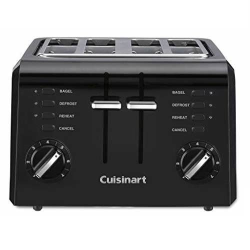 Cuisinart 4 CPT-142BK 2-Slice Compact Plastic Toaster, Black, Only $39.99