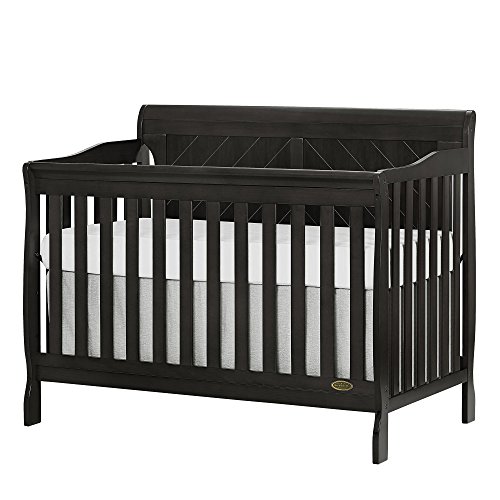 Dream On Me, Ashton Full Panel 5-in-1 Convertible Crib, Charcoal, Only $161.44, You Save $93.55 (37%)