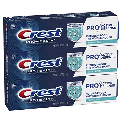 Crest Pro-Health Pro|Active Defense Deep Clean Toothpaste, 4.0 oz, Pack of 3, Only $9.49