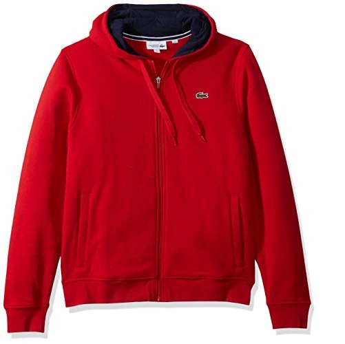 Lacoste Mens Sport Long Sleeve Fleece Full Zip Hoodie Sweatshirt, Only $57.99, You Save