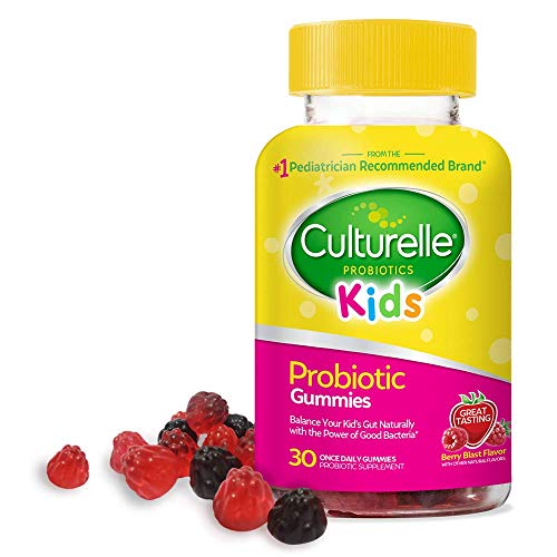 Culturelle Kids Daily Probiotic Gummies - Prebiotic + Probiotic - from The #1 Pediatrician Recommended Brand - Helps Maintain a Healthy Tummy - Gluten-Free, Berry Flavor - 30 CT, Only $12.39
