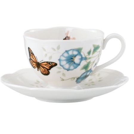 Lenox Monarch Butterfly Meadow Cup And Saucer, 1.3 LB, Only $14.99