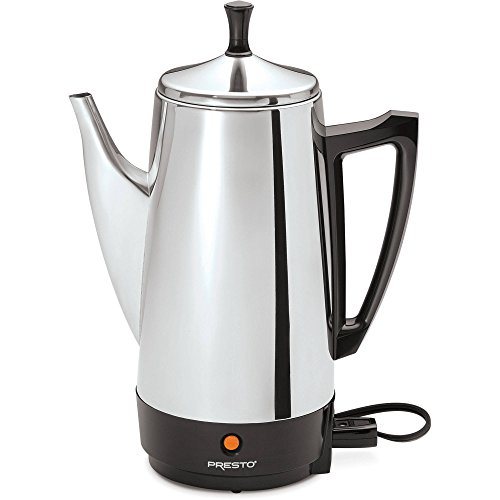 史低价！史低价！Presto  12杯量 不锈钢电咖啡壶，原价$79.99，现仅售$34.54，免运费！