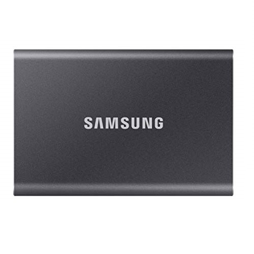 SAMSUNG T7 Portable SSD 1TB - Up to 1050MB/s - USB 3.2 External Solid State Drive, Gray (MU-PC1T0T/AM), Only $109.99