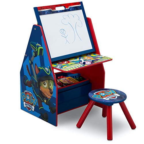 史低價！Delta Children 兒童多功能繪畫桌/繪本玩具收納架，原價$54.99，現僅售$38.50，免運費！