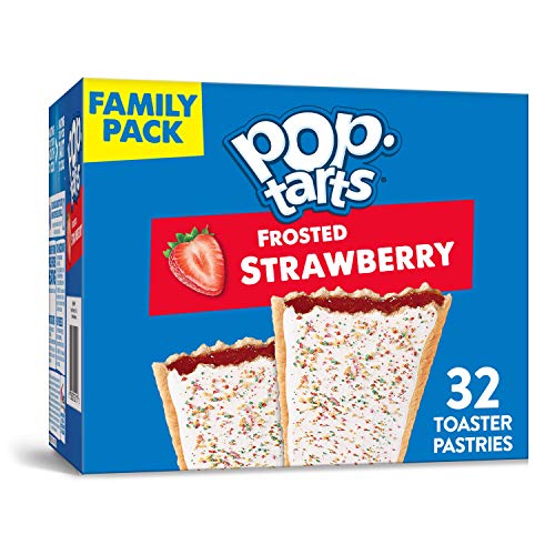 Pop-Tarts, Breakfast Toaster Pastries, Frosted Strawberry, Proudly Baked In the USA, Family Pack, (32 Count of 1.69 oz Pastries) 54.1 oz, Only $5.69