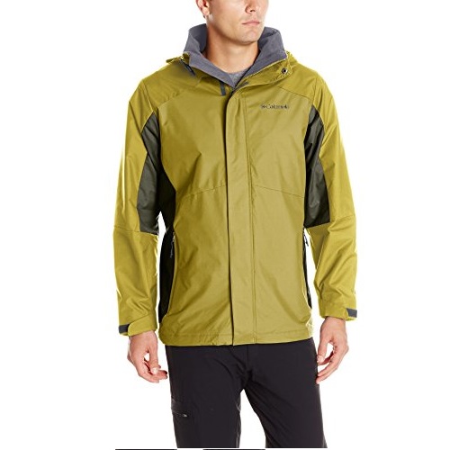 Columbia Men's Eager Air Interchange 3-In-1 Jacket, Peppercorn, Gravel, Large, Only $51.16