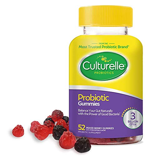Culturelle Daily Probiotic Gummies | Prebiotic + Probiotic | from The Most Trusted Probiotic Brand | Helps Maintain a Healthy Gut | Gluten & Dairy Free | 52 CT, Only $9.24